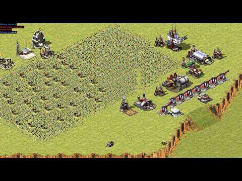 Red Alert 2 | Yuri's Revenge | 7 vs 1- Lake map - Extreme beta ai - Random