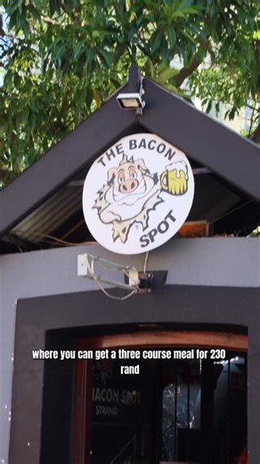 The Bacon Spot on Instagram: "We are located in 62 Wesley Street, Strand📍 “3 Course Meal >R230” -Snails R65 (Available everyday, after 4pm) -Rump Steak and Chips; 200g @R115, 300g @R160 -Waffle with ice-cream and golden syrup @R45 (Available everyday)"