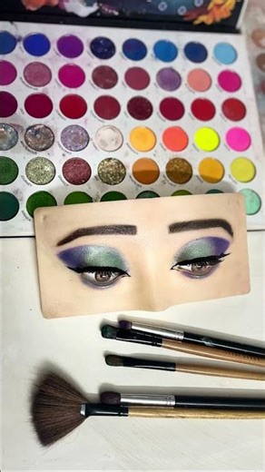 ✨👀Complimentary eyemakeup tutorial for beginners 💙💜#short#tutorial