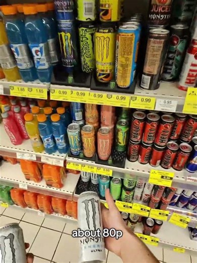 why is it so cheap? £1.80 in the uk 🤯 #cyprus #ayianapa #protaras #monster #shopping