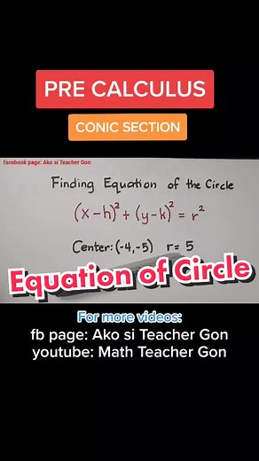 Understanding PreCalculus: Finding the Equation of Circle