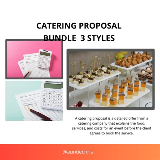 Bundle Set of 3 Catering Proposal, Catering Proposal Template, Catering Quote Template, Event Catering Proposal Catering Business Forms, - Etsy