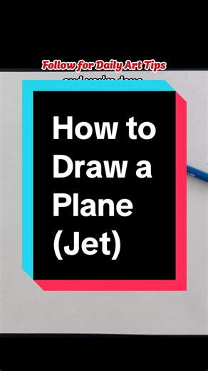 How to draw a plane. Please follow! #fyp #foryou #foryoupage #art #creative ##viral##howtodraw##arttutorial##artlessons##drawing##tutorial##drawingtutorial##plane##jet