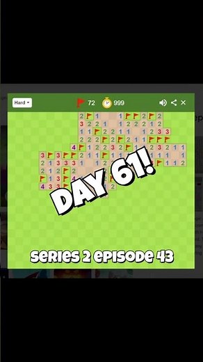 Day 61 of playing Minesweeper every day for the rest of my life