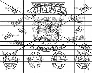 Ninja Turtle Full Wrap Template, Laser Engraving, Digital PNG and SVG File, Tumblers, Seamless Wrap, Gifts, Kids, Family, - Etsy