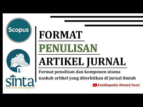 Journal Article Writing Format