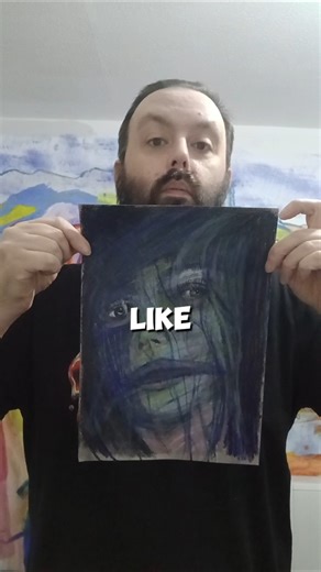 crazy abstract portrait drawing of a unique creature