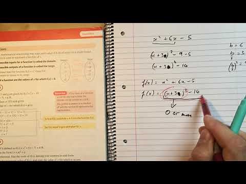 12 Finding Maximum and Minimum points for a quadratic Chapter 2 Edexcel Pure AS Level Maths