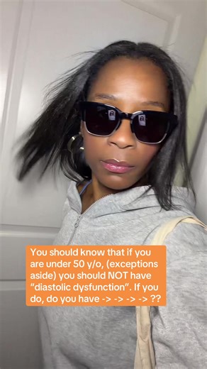 common cardiovascular risk factors -> impaired left ventricular relaxation /-increased myocardial stiffness -> diastolic dysfunction Ordinarily, this should only happen in the elderly. If you’re not elderly and you have this, something pathological is likely at play…. #heart #evidencebased