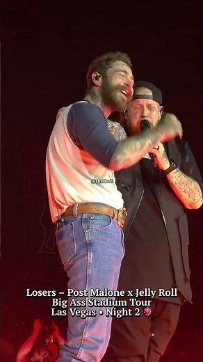 Post Malone and Jelly Roll performing Losers live on Night 2 🔥