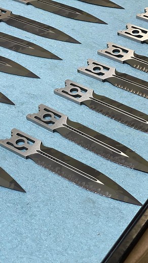 Microtech Knives Official on Instagram: "Camo Blades Behind the Scenes 💥 We are so excited for USN tmrw! Be sure to stop by booth 29/30 to see our selection of knives!"