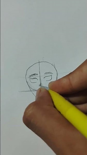 Anime face tutorial #sketch #anime #drawing tutorial