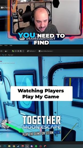 Gamedev watches players nail the code puzzle on the first try! Bathroom puzzle's next – that one's the real challenge. #gamedev #indiedev #UnrealEngine #coopgame #puzzleGames