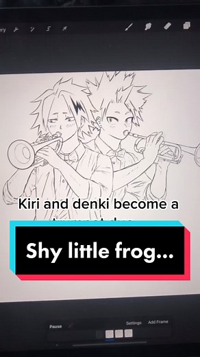 Adorable Shy Frog Sings Along to Fun Tune | MHA Art