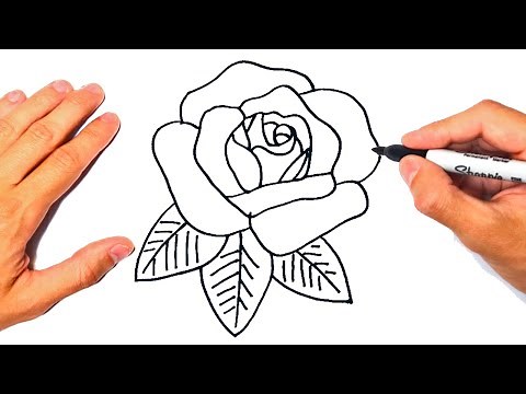 Cómo dibujar una Rosa Paso a Paso