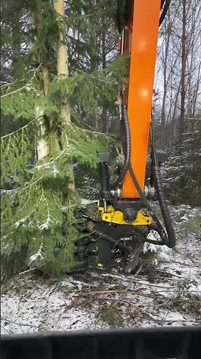 The JAK-300B tree shear makes tree felling fast, safe and highly productive. #excavator
