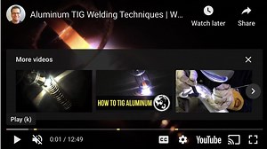 Welding Aluminum with Tig