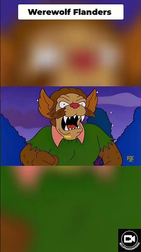 Werewolf Flanders devoured Homer