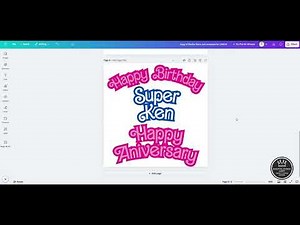 BARBIE RETRO FONT template on CANVA VIDEOTUTORIAL