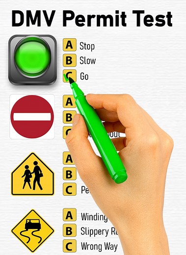 USA DMV Permit Test: Road Signs Quiz for Driving Test Prep