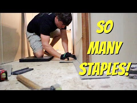 REMODELING A MOBILE HOME - (Part 3) Installing Vinyl Plank Flooring