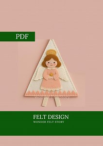 Felt Angel Sewing Pattern, Felt Doll, Felt Christmas Ornaments, Felt Christmas Tree Decor, Felt Garland, DIY Holiday Decor, Kids Crafts - Etsy