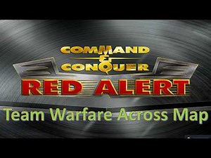 Command and Conquer Red Alert Remastered 4v4 (Big Team Warfare Across the Entire Map)