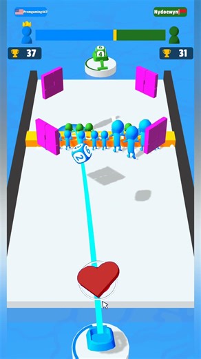 Dice Push Battle! 🤯 Push Opponent Off Board #games #gaming #shorts