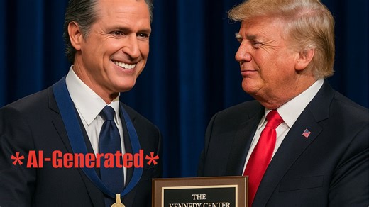 Newsom mocks Trump with his own made-up peace prize