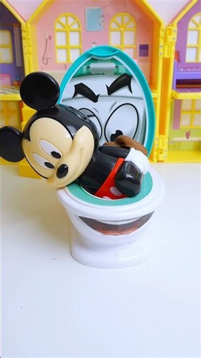 😱 OH NO! Mickey Mouse Fell into the TOILET! Rescue & Bath Time! 🚿✨