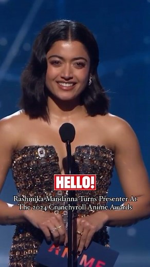 #HELLOExclusive: Anime fans, listen up! Actress Rashmika Mandanna (@rashmika_mandanna) has made history by becoming the first Indian to present an award at the 2024 Crunchyroll Anime Awards. Head to the link in the bio for all the details! #rashmikamandanna #rashmika #crunchyroll #anime #animeawards | HELLO! India