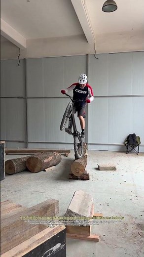 Trials Bike Training: Balancing and Hopping on Obstacles Indoors