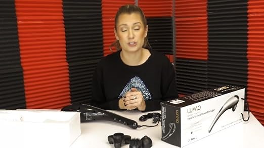 Handheld Deep Tissue Massager Percussion Massage Machine for Muscles Back Neck Shoulder Leg- Hand...