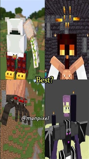 Minecraft Creature Fusion 😱- Which is Best? #shorts