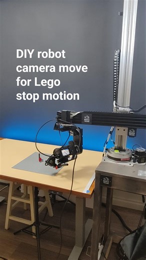 Setting up a 6-axis #motioncontrol rig for shooting a #lego #stopmotion #motioncontrol