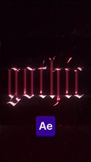 Create Gothic Chrome Text in AE (Insane look!)