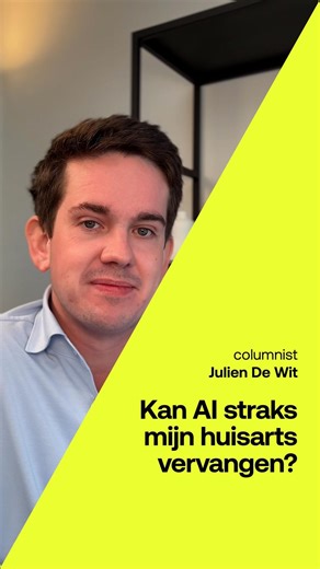 3.6K views | Kan AI straks je huisarts vervangen? Julien De Wit zocht het uit voor Knack. | Knack | Facebook