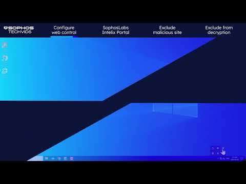 Sophos Central: Configure web control