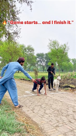 Race play with dog 🐕😂