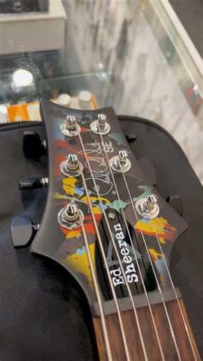 PRS SE Ed Sheeran Signature Hollowbody I Piezo Baritone Electric Guitar, Cosmic Splash