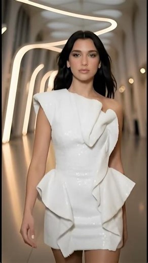 Dua Lipa Walks the Museum Runway | Futuristic Elegance Meets Couture Precision