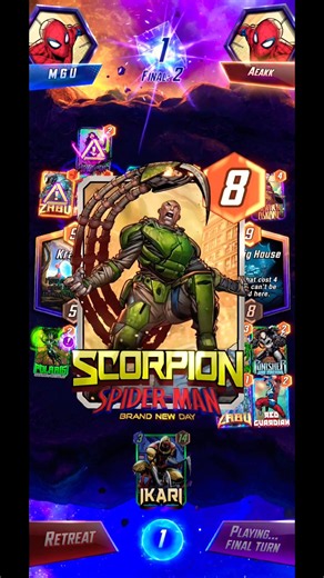 Scorpion Spider-Man Brand New Day is here in Marvel Snap 😱💀 [Marvel Snap] #marvelsnap #shorts