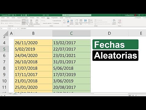 How to create random dates in Excel