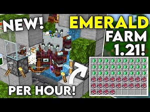 Emarald Farm TUTORIAL for Minecraft Bedrock MCPE 1.21!