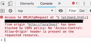 Cara mengatasi blocked by CORS Policy : NO "Access-Control-Allow-Origin"
