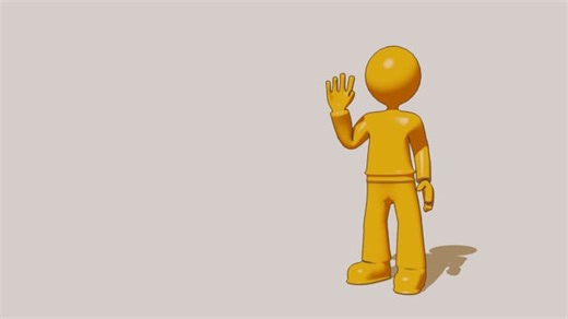 Wave, Goodbye, Bid Farewell. Free Stock Video