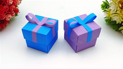 DIY Back To School Projects Ideas - Handmade paper toy gift box - DIY and paper crafts #Crafts #Origami #GiftBox | DIY And Paper Crafts