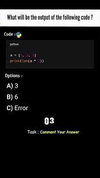 Python Interview Question | Daily Coding Quiz | Shorts