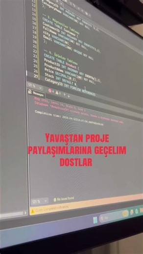 İlk video SQL database projem