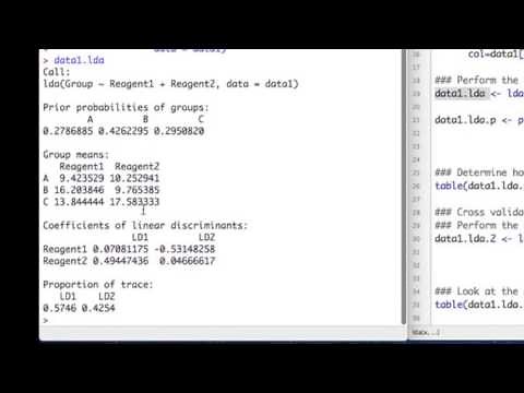 Linear Discriminant Analysis in R